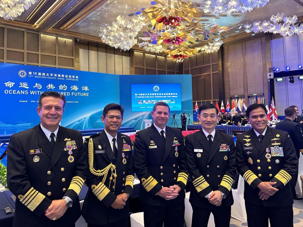 Kepala Staf Angkatan Laut Laksamana TNI Dr. Muhammad Ali,SE,M,M,M,Tr,Opsla Menghadiri 19th Western Pacific Naval Symposium Di Qingdao,China