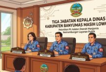 Tiga Kepala Dinas di Pemkab Banyumas Lowong, Asisten Daerah Ditunjuk Jadi Plt