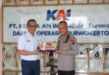 KAI Daop 5 Purwokerto–Polresta Banyumas Perkuat Sinergi Pengamanan, Fokus Perlintasan dan Angkutan Lebaran 2026